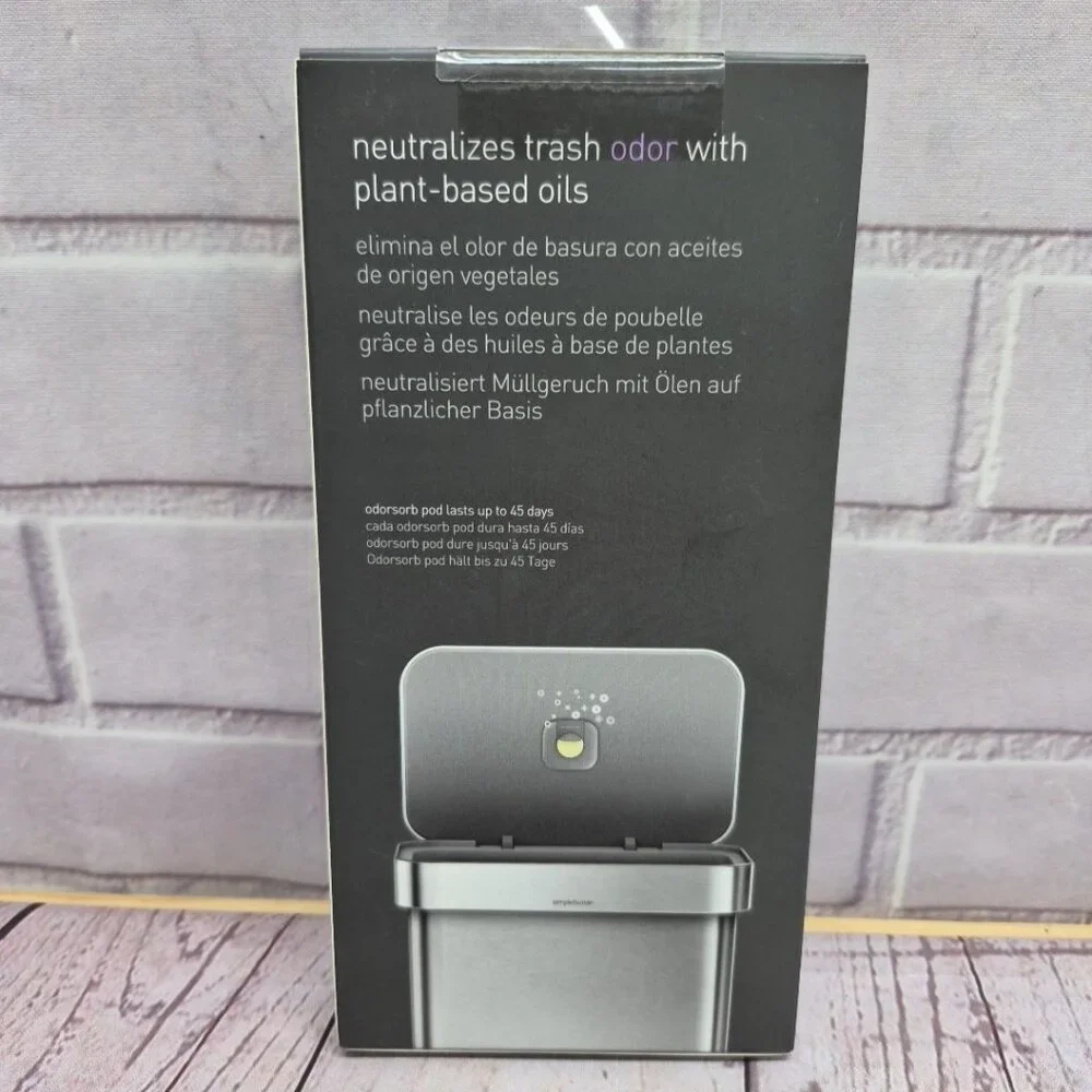 SimpleHuman Odorsorb Pod‎ Starter Pack 1 Holder + 2 Pods Odor Neutralizer Sealed